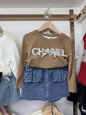 2 Piece Denim Outfit For Girls D